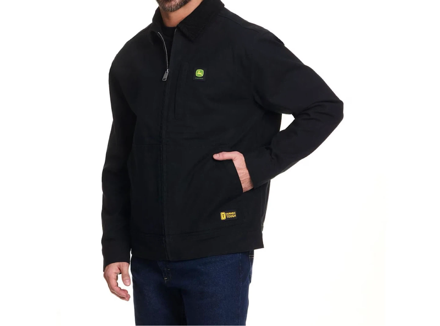 John Deere Durable Tough Work Jacket Black - Men’s Medium - photo 3