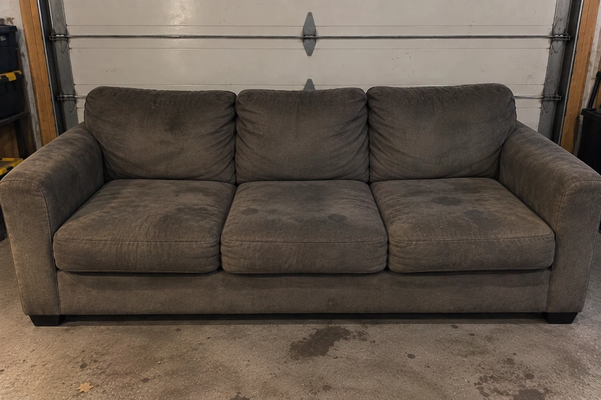 Three-Seater Grey Sofa