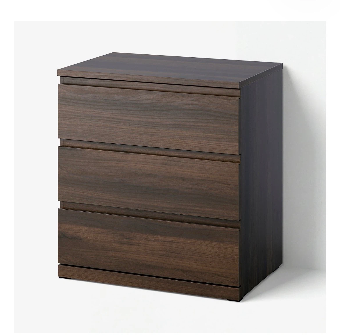 IKEA Malm 3-Drawer Chest (BLACK)