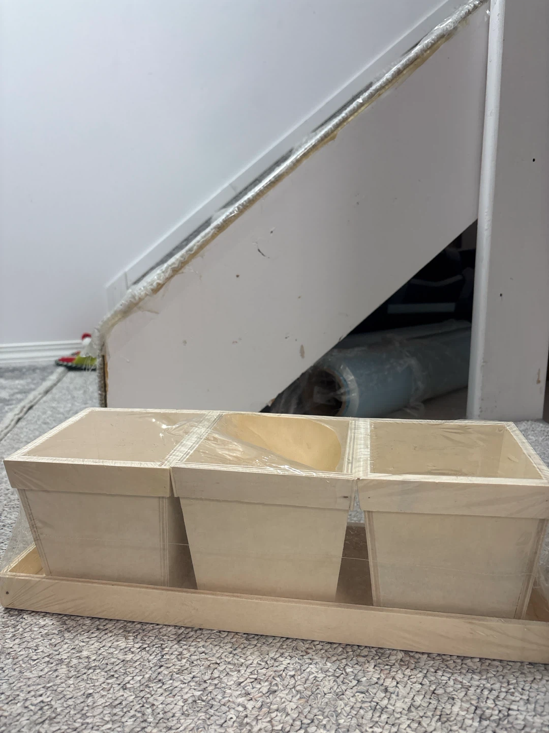 Three-Section Wooden Storage Crate - photo 2
