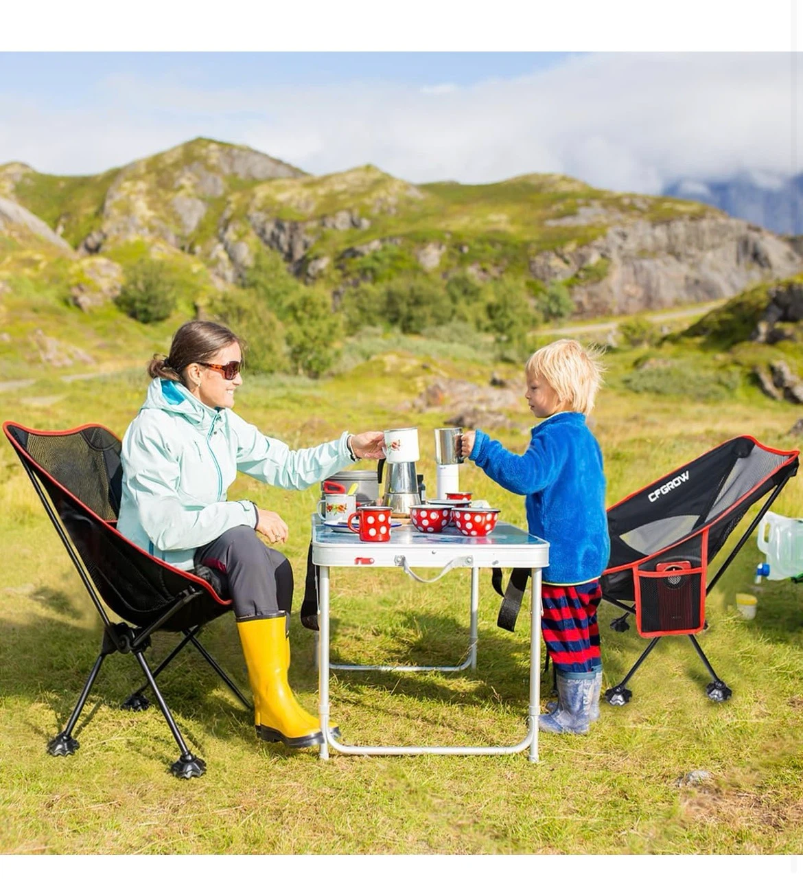 CFGROW Portable Outdoor Folding Chair - photo 2