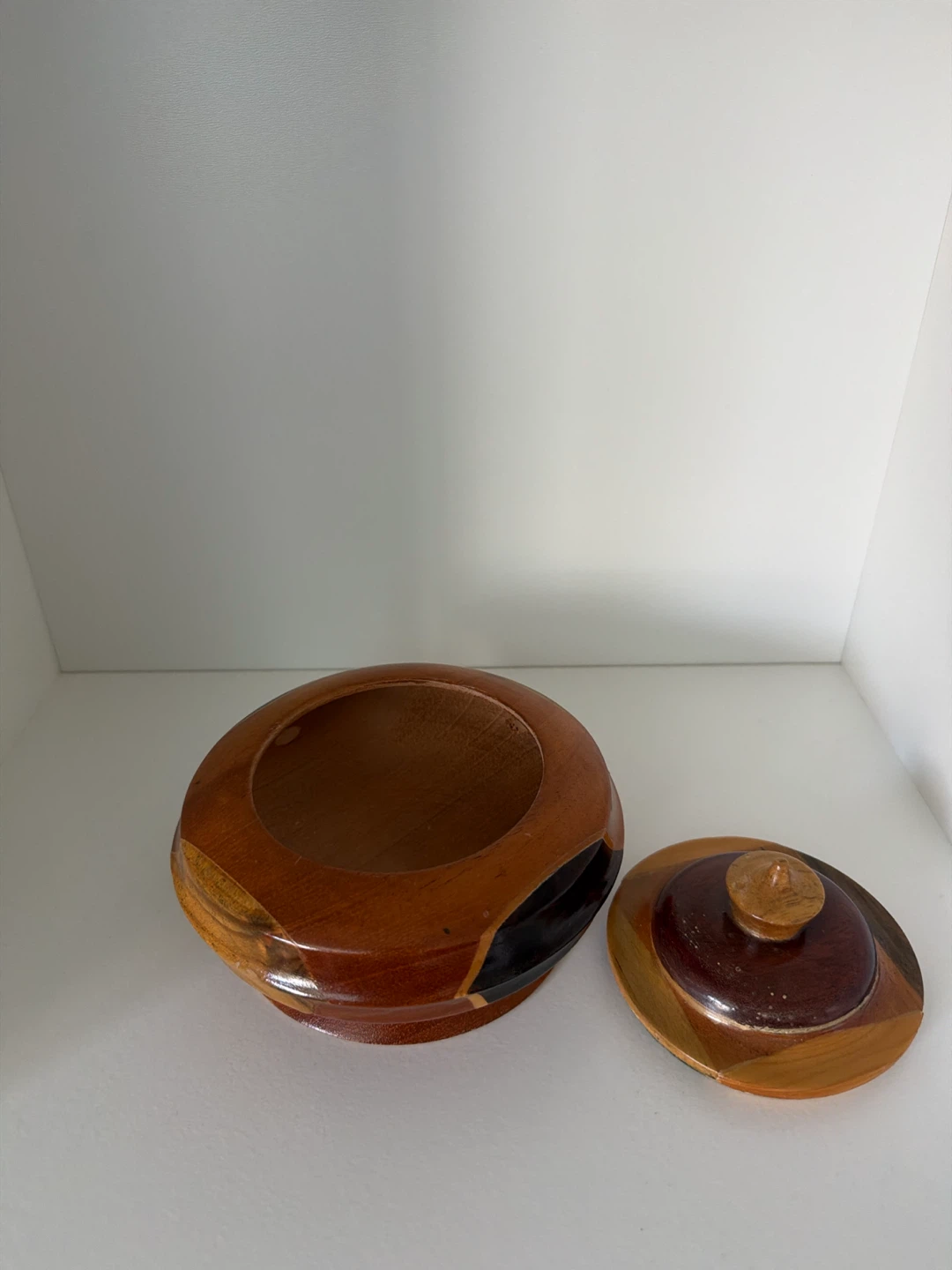 Handcrafted Wooden Lidded Bowl - photo 2