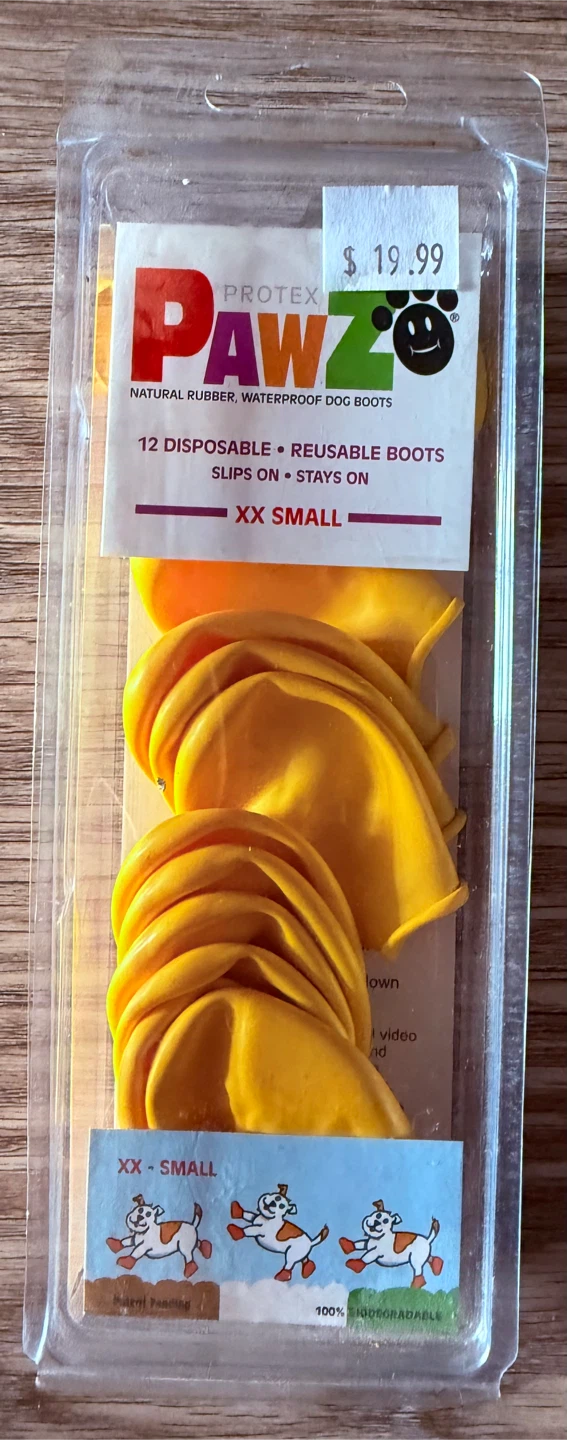 NEW • Sealed PAWZ • 12 Disposable/Reusable Rubber Boots
