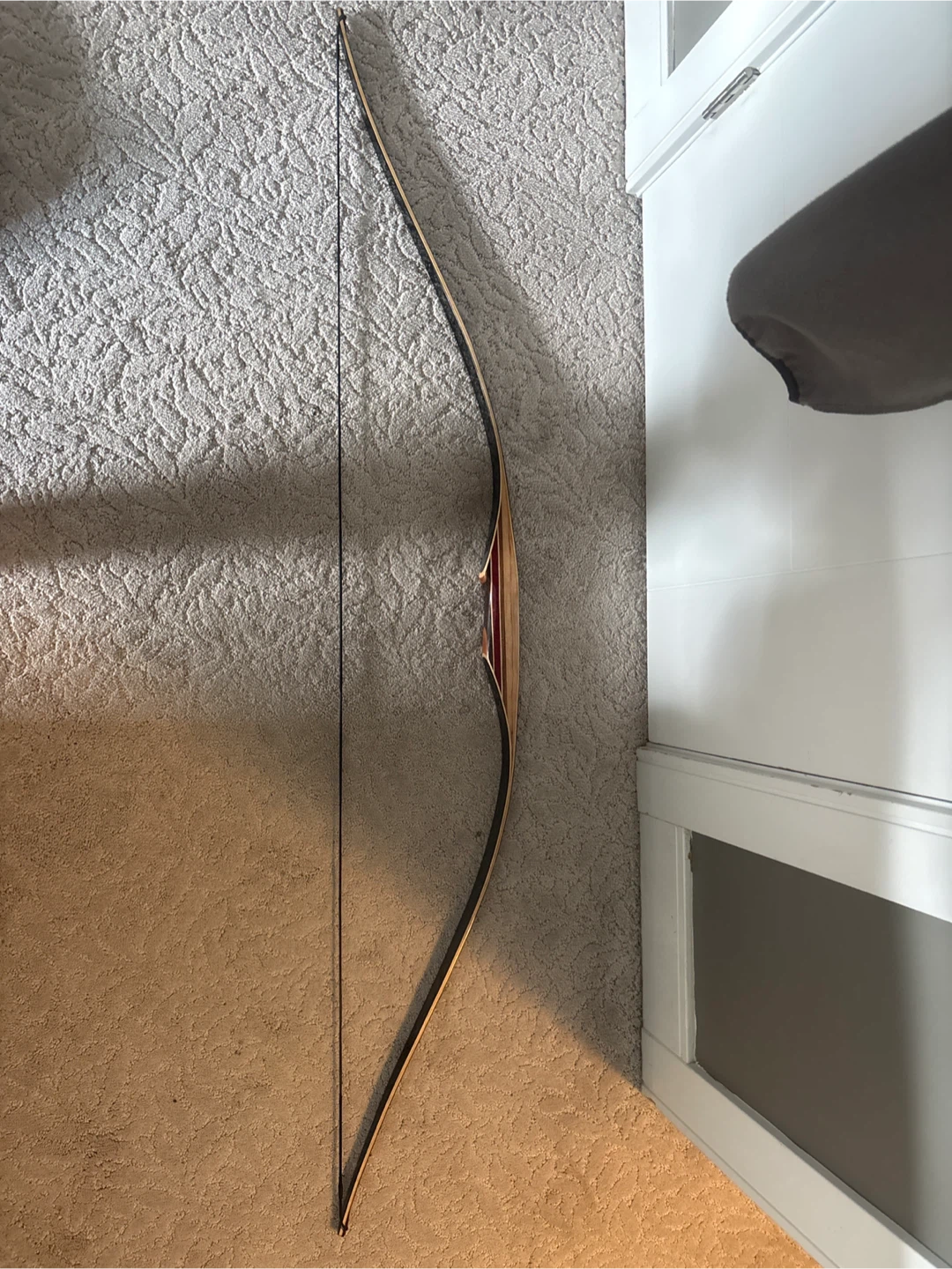 Handmade Laminated Wooden Bow - Decorative Art / Prop