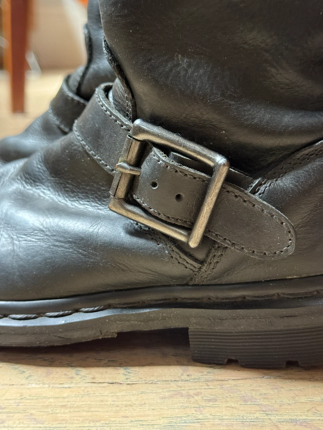 Women’s Dr. Martens Black Leather Motorcycle Boots - photo 5