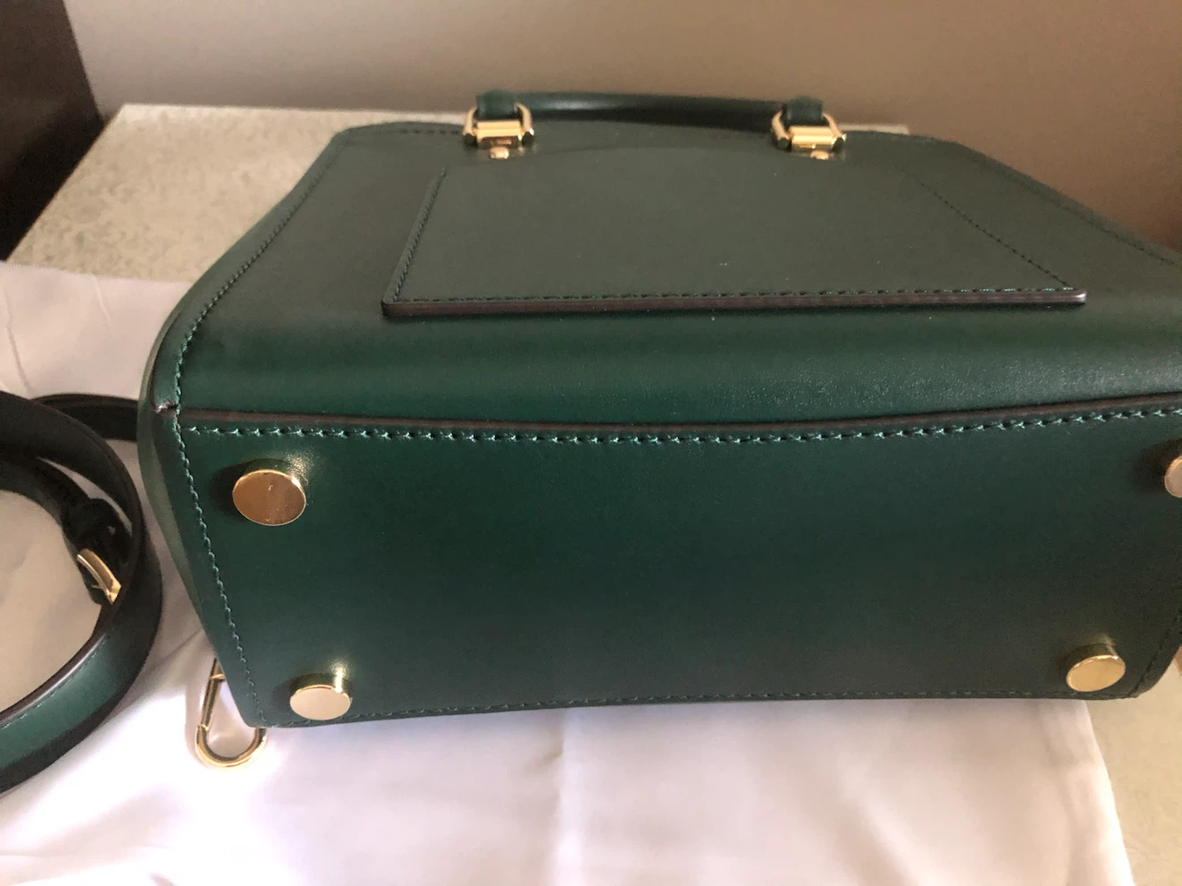 Michael Kors dark green leather handbag - photo 5
