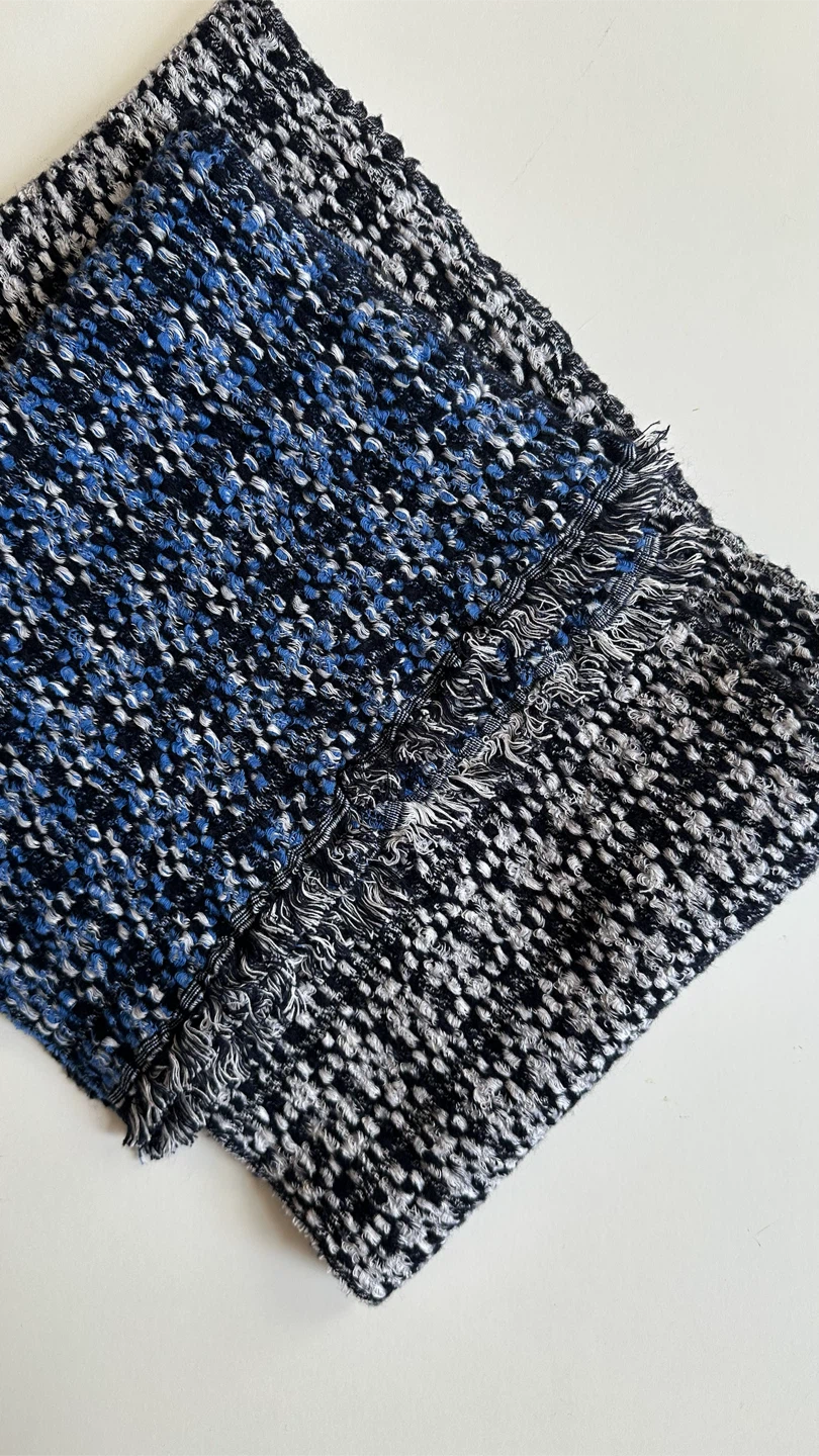 J.Crew Blue and Black Tweed Scarf - photo 5