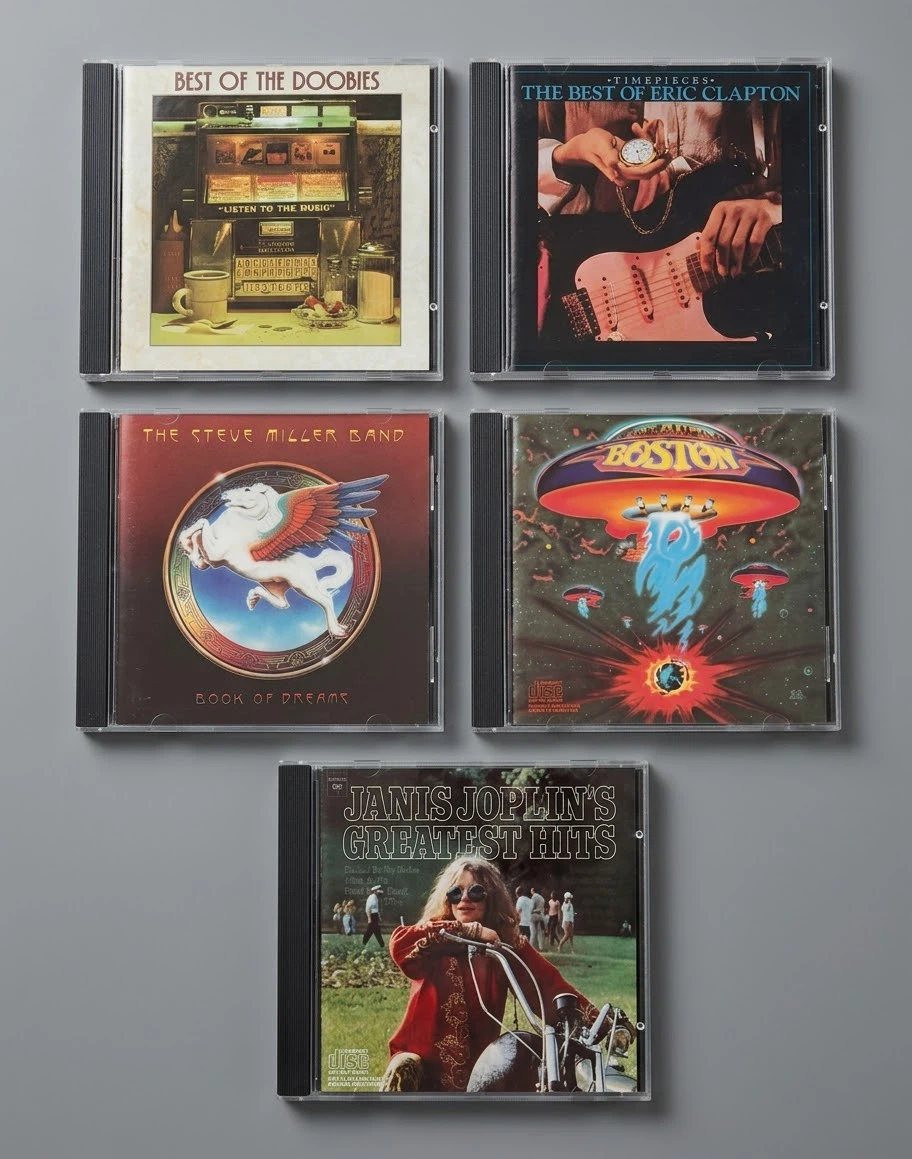 Vintage Classic Rock essentials CD Lot – 5 Classic Albums!
