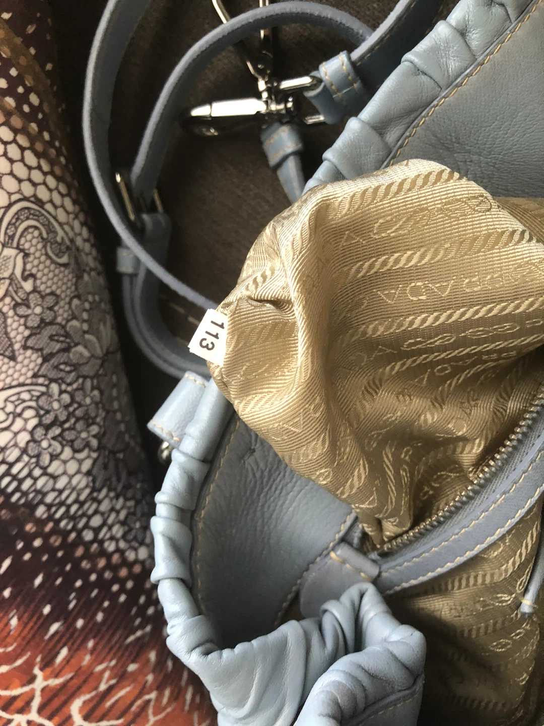 Prada Baby Blue Leather Handbag - photo 4