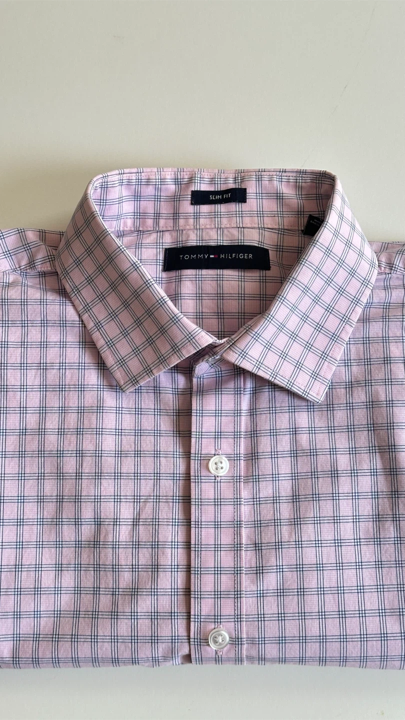 Tommy Hilfiger Button Down Shirt pink plaid - Slim Fit M, L