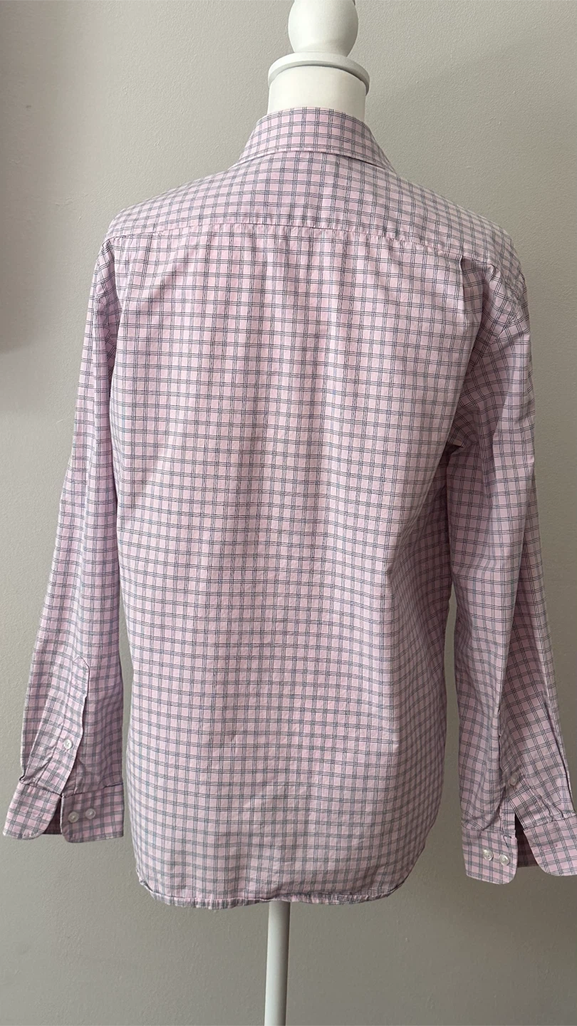 Tommy Hilfiger Button Down Shirt pink plaid - Slim Fit M, L - photo 4