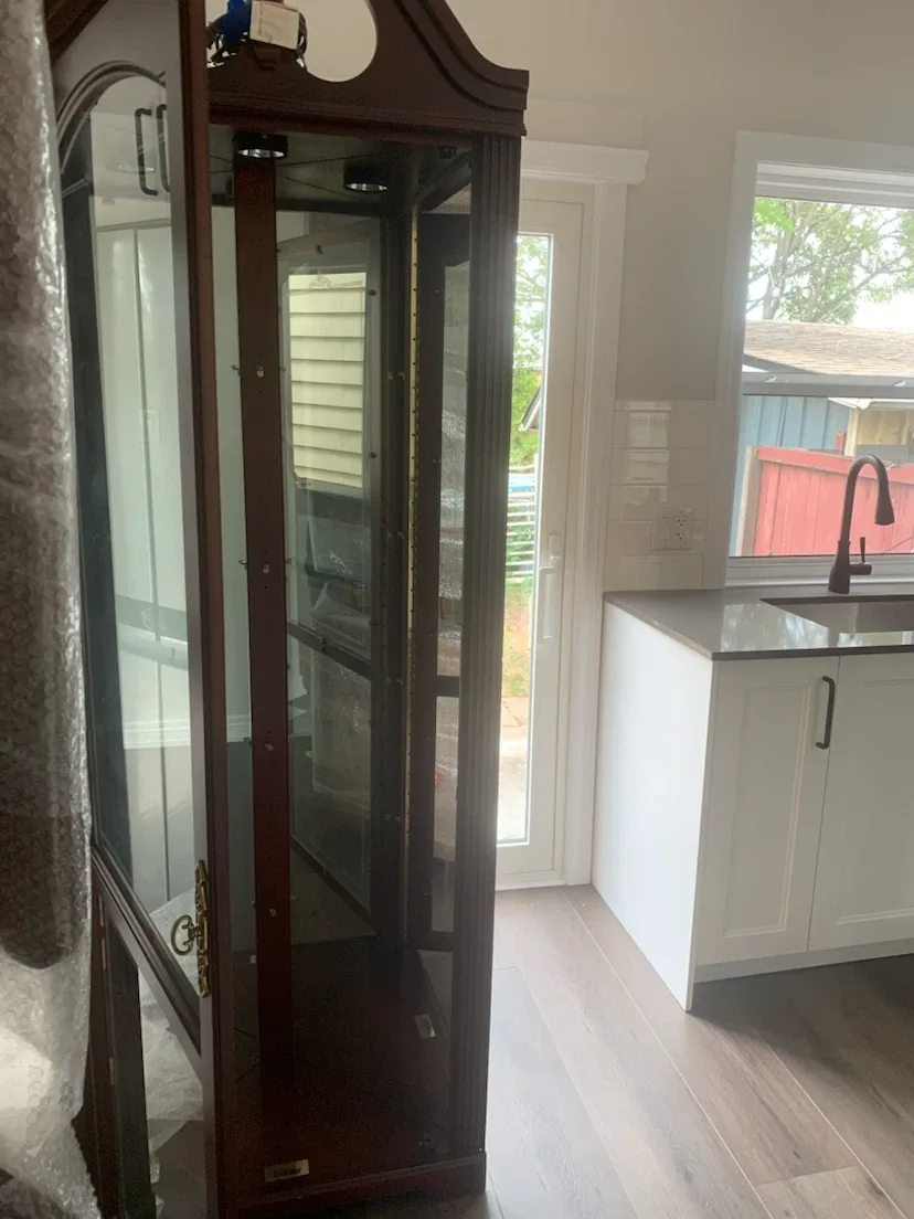 Buhler corner display cabinet