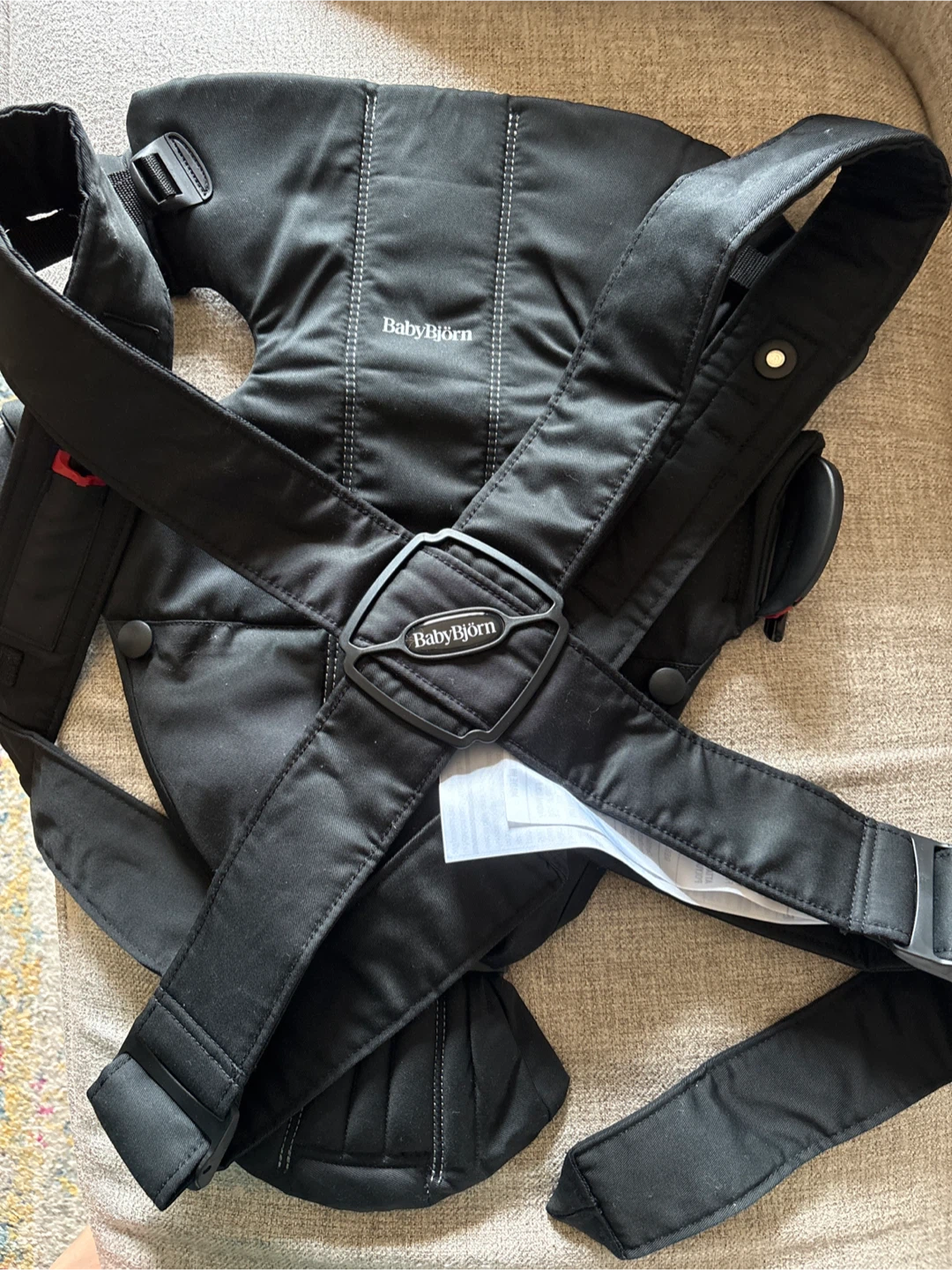BabyBjörn Baby Carrier Mini, Black, Woven | Newborn Carrier - photo 5