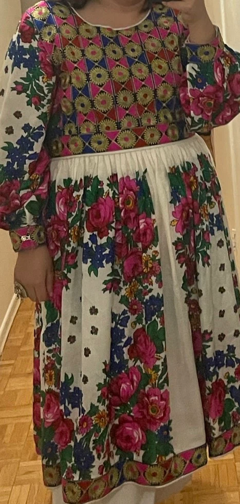 Floral Embroidered Ethnic Dress