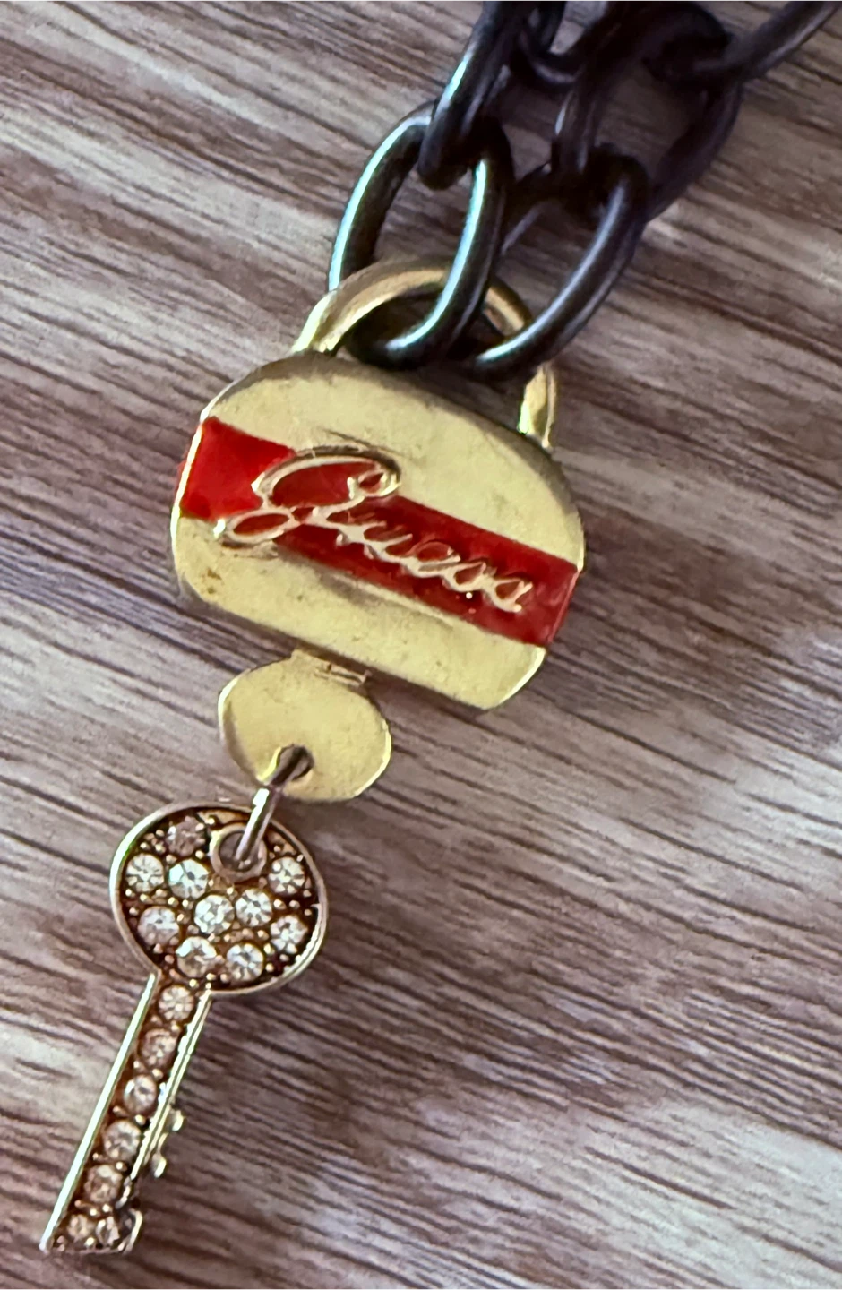 Unique GUESS • Crystal Charmed Necklace