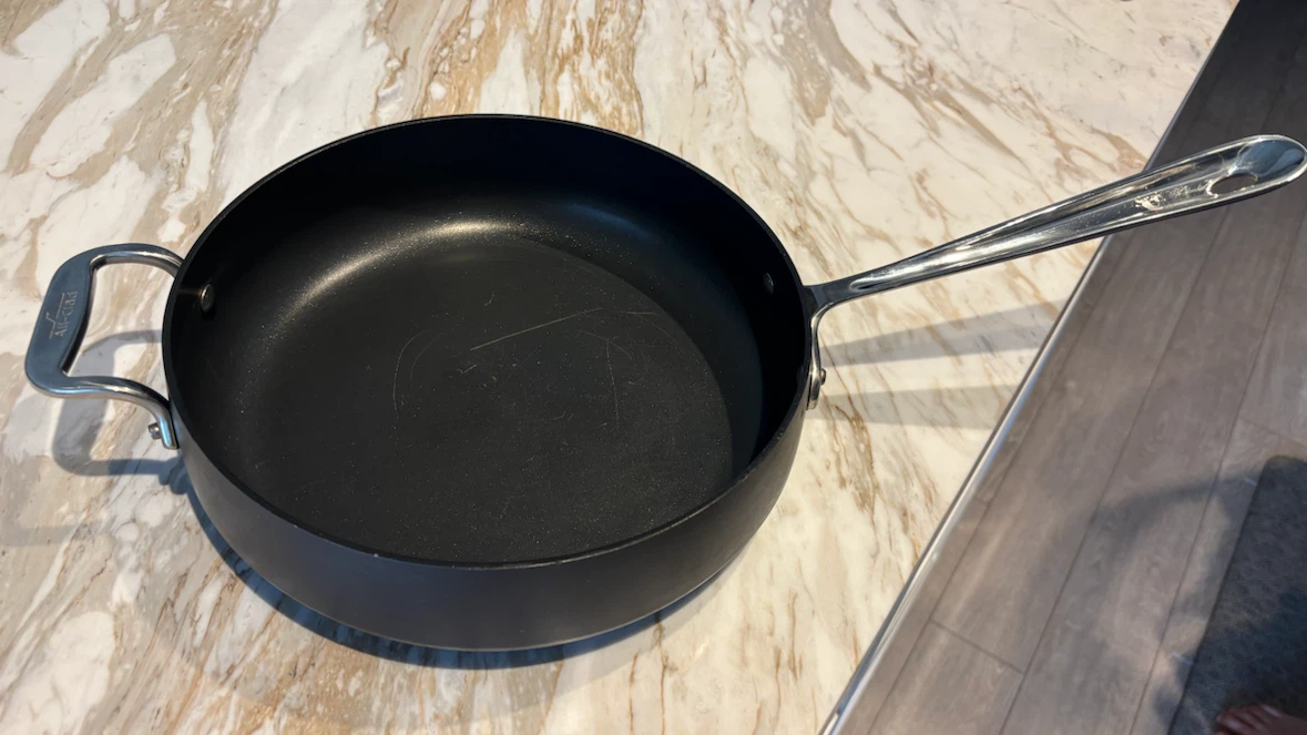 All-Clad non-stick pan with lid