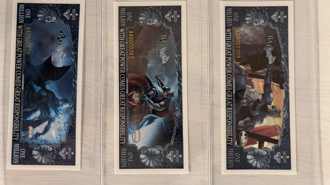 Set of 6 Batman Commemorative Bills