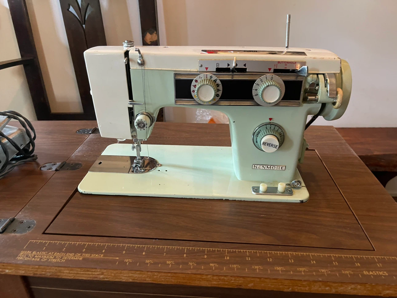 Vintage Kenmore Sewing Machine with Cabinet - photo 2