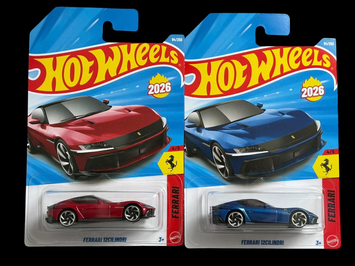 Two Hot Wheels Ferrari 12Cilindri