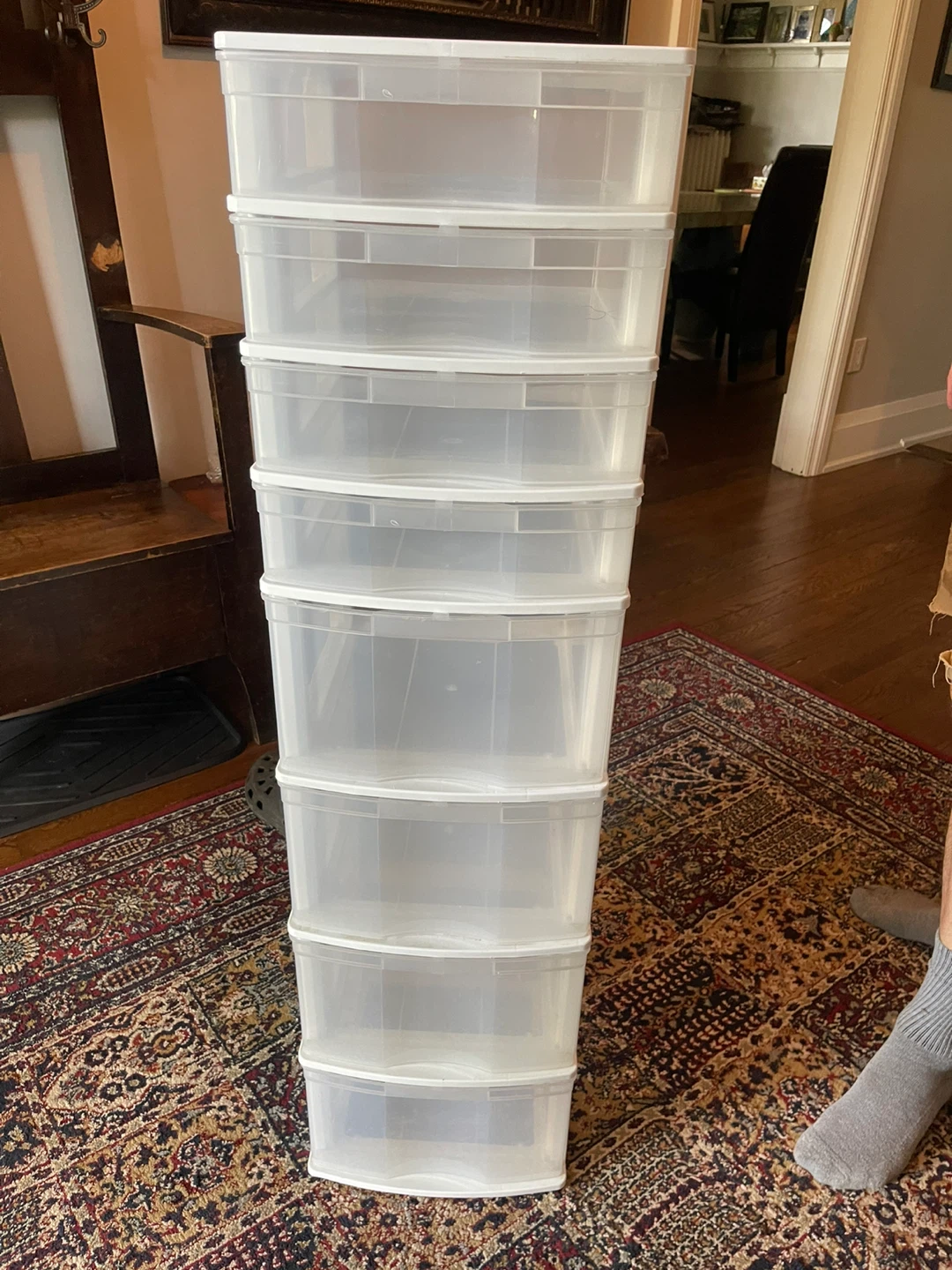 8 Drawer Plastic Storage Tower