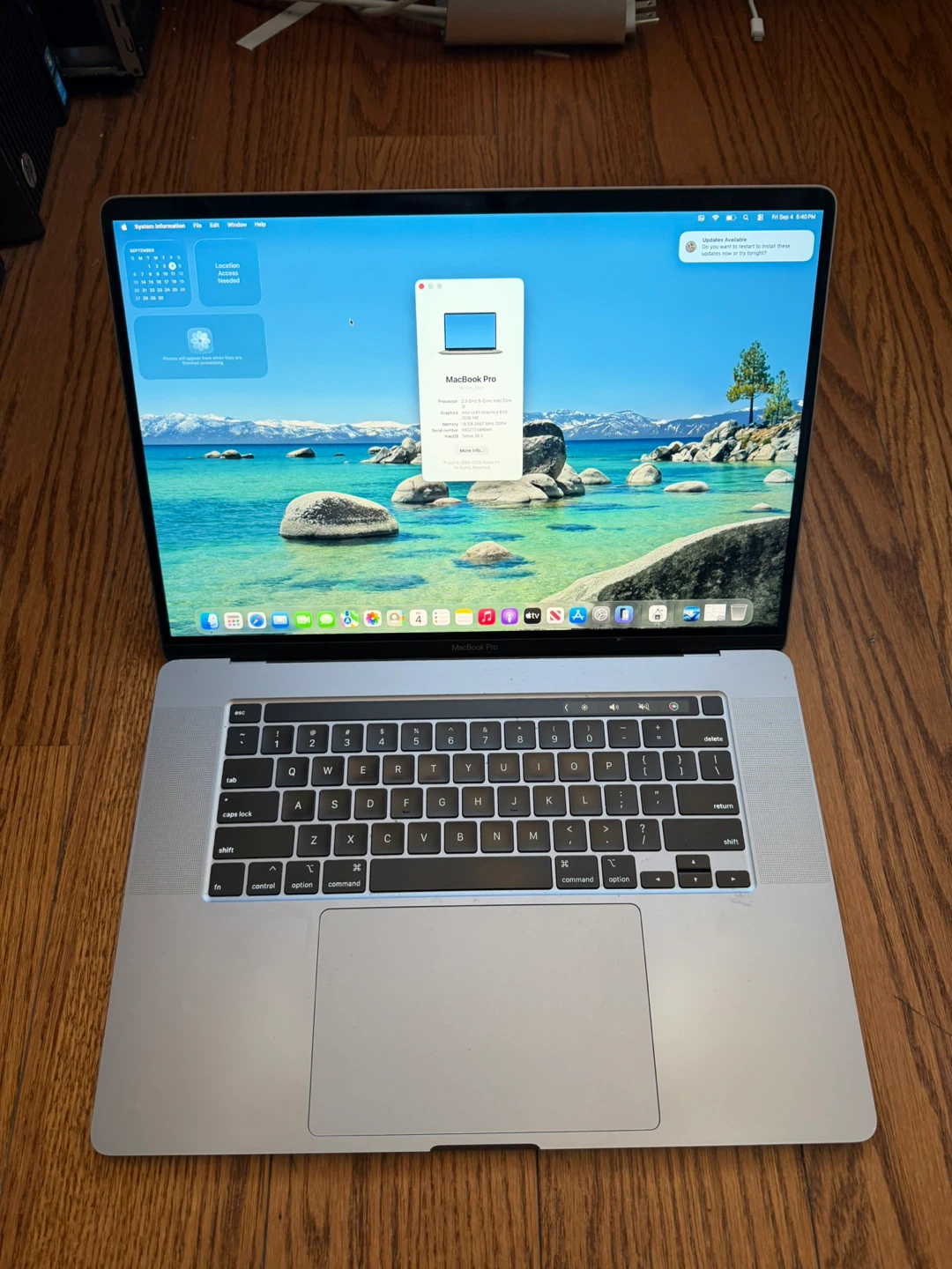 2019 16-inch MacBook Pro I9 16GB RAM 1TB SSD, Fully Functional