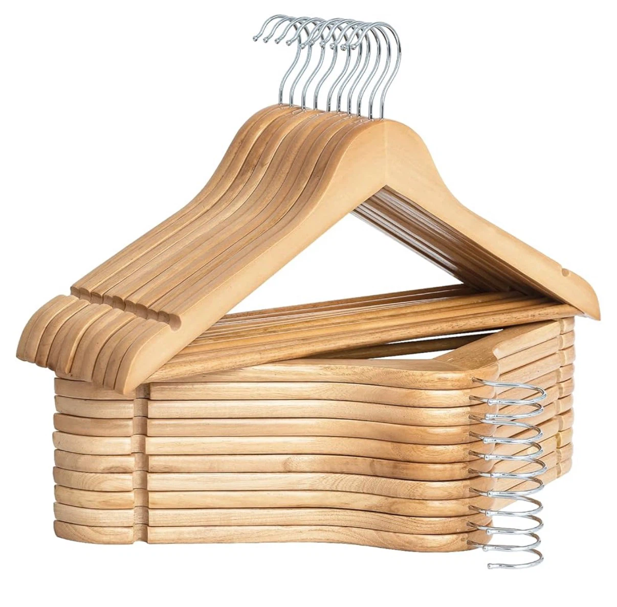 Wooden Clothing hangers - Packs of 10