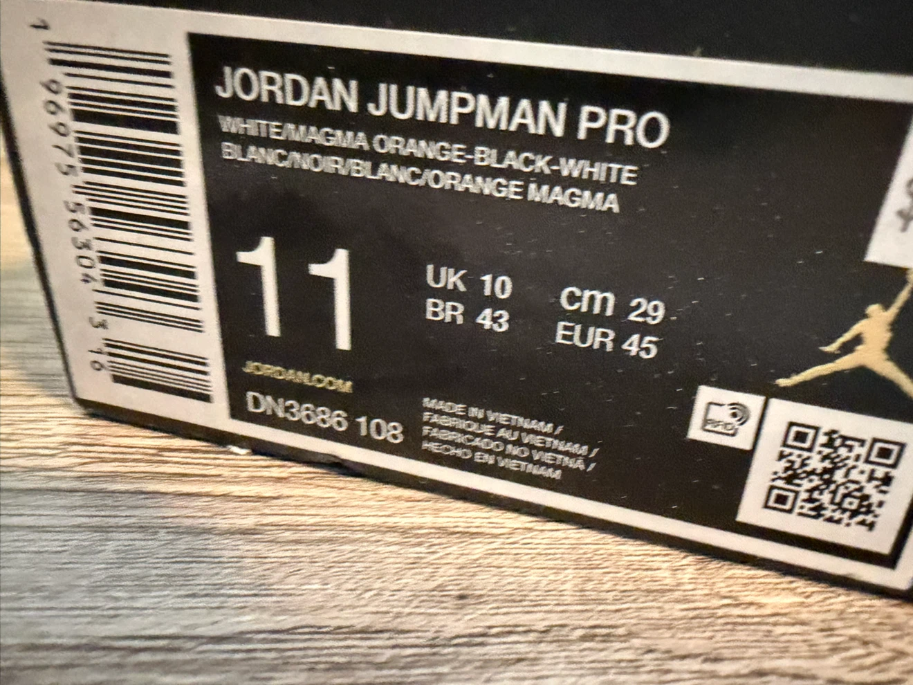 Jordan Jumpman Pro White Magma Orange Black