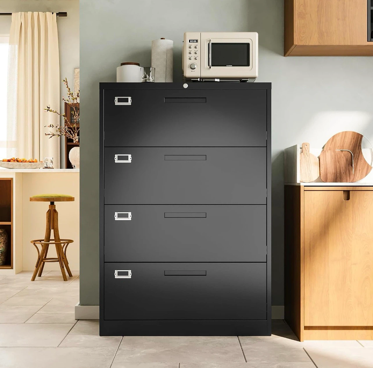 Letaya 4-Drawer Lateral Metal File Cabinet - photo 3