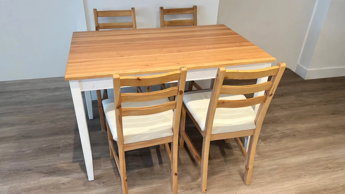 IKEA Dining Table and 4 Chairs - photo 2