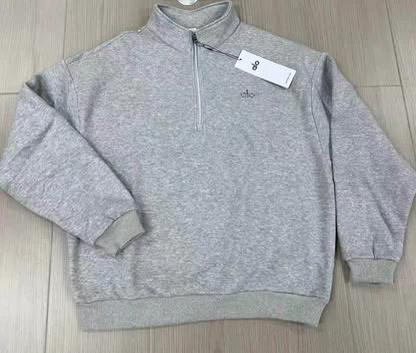 Alo Yoga Grey Half-Zip Pullover