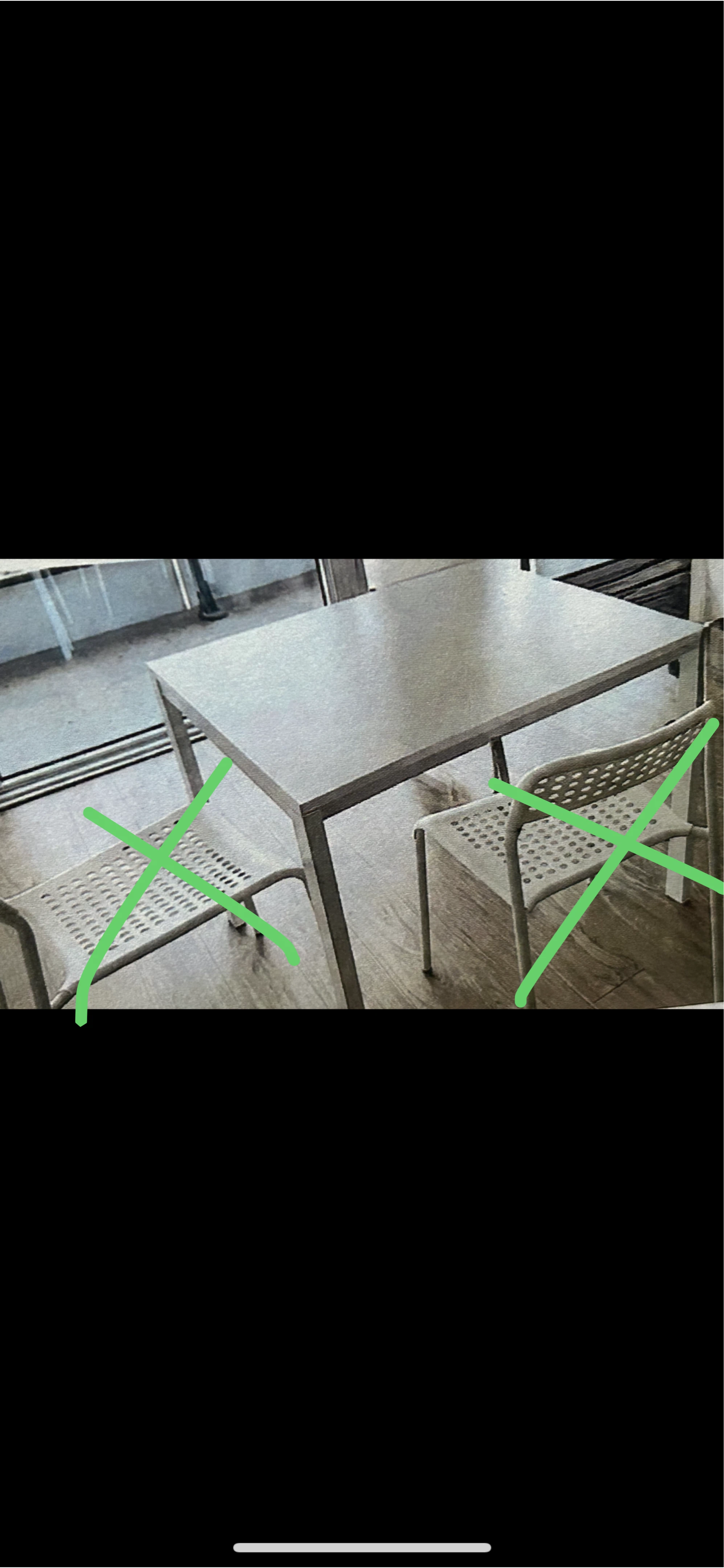 Used dining table