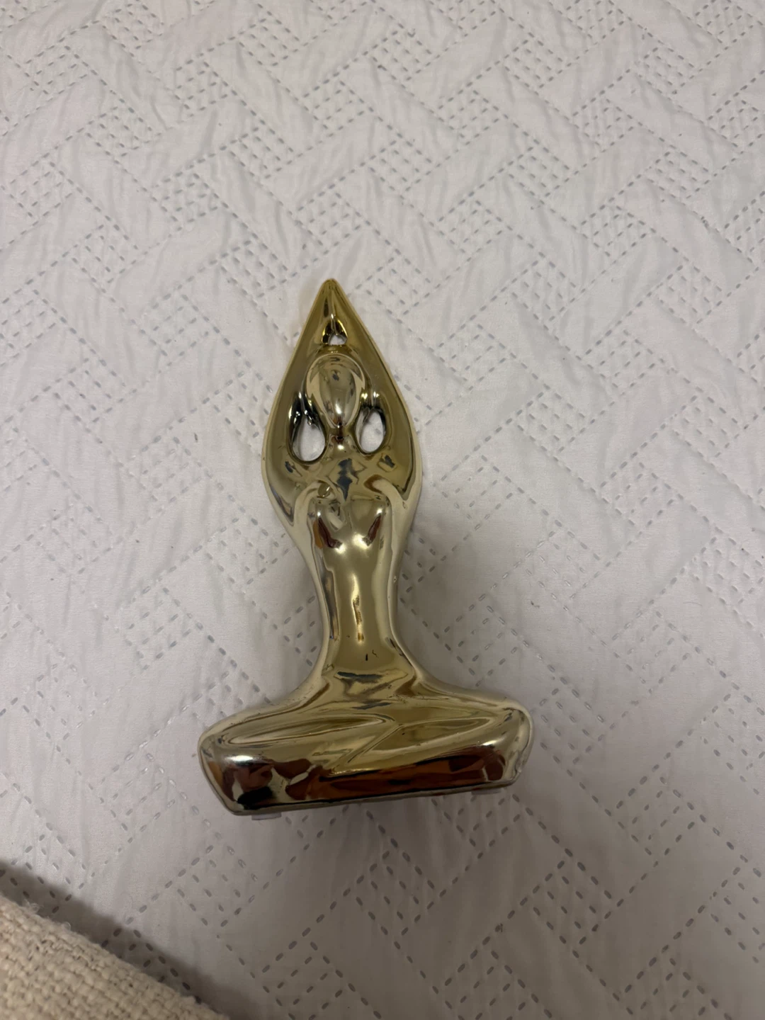 Gold Tone Yoga Pose Figurine - photo 2