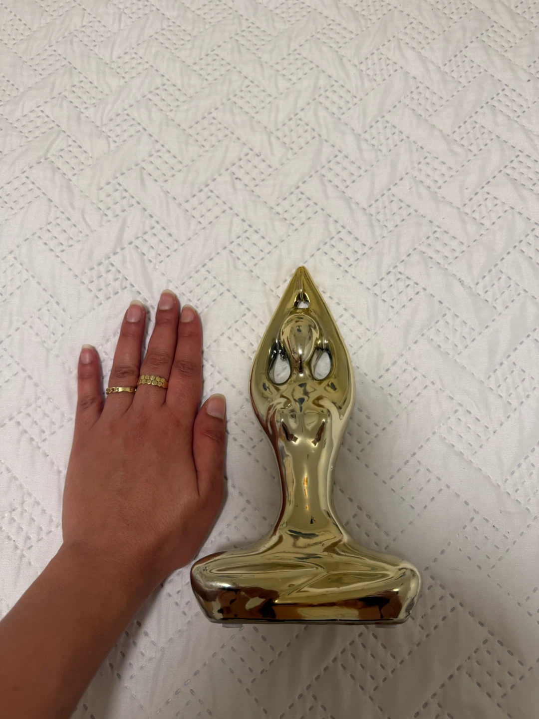Gold Tone Yoga Pose Figurine - photo 3