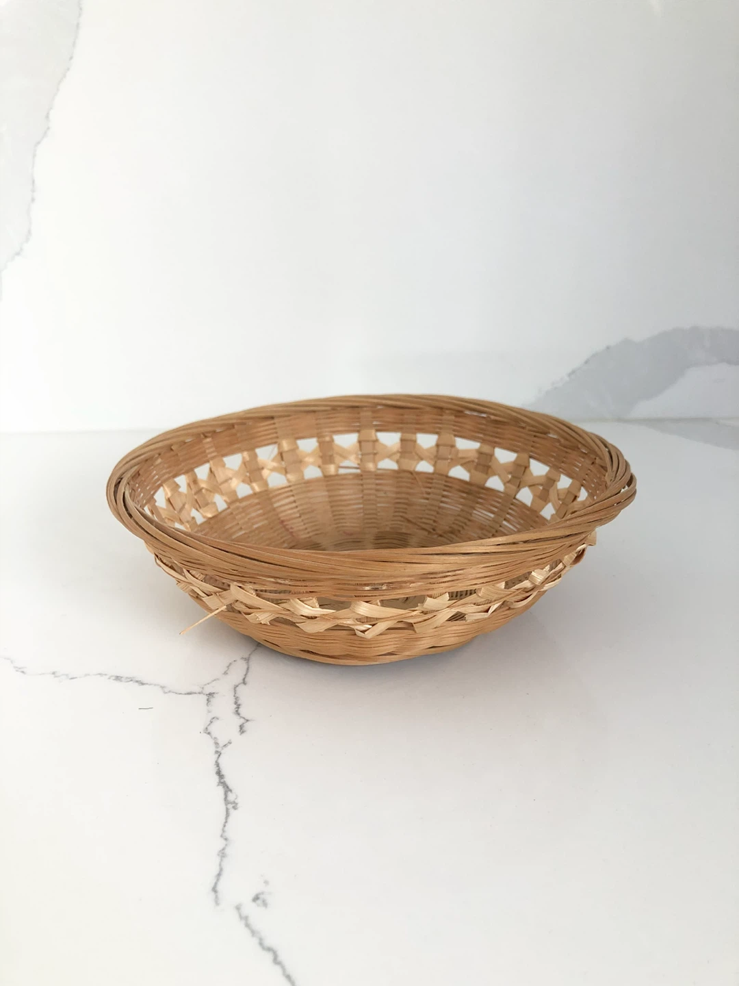 Small Woven Bamboo Serving Basket