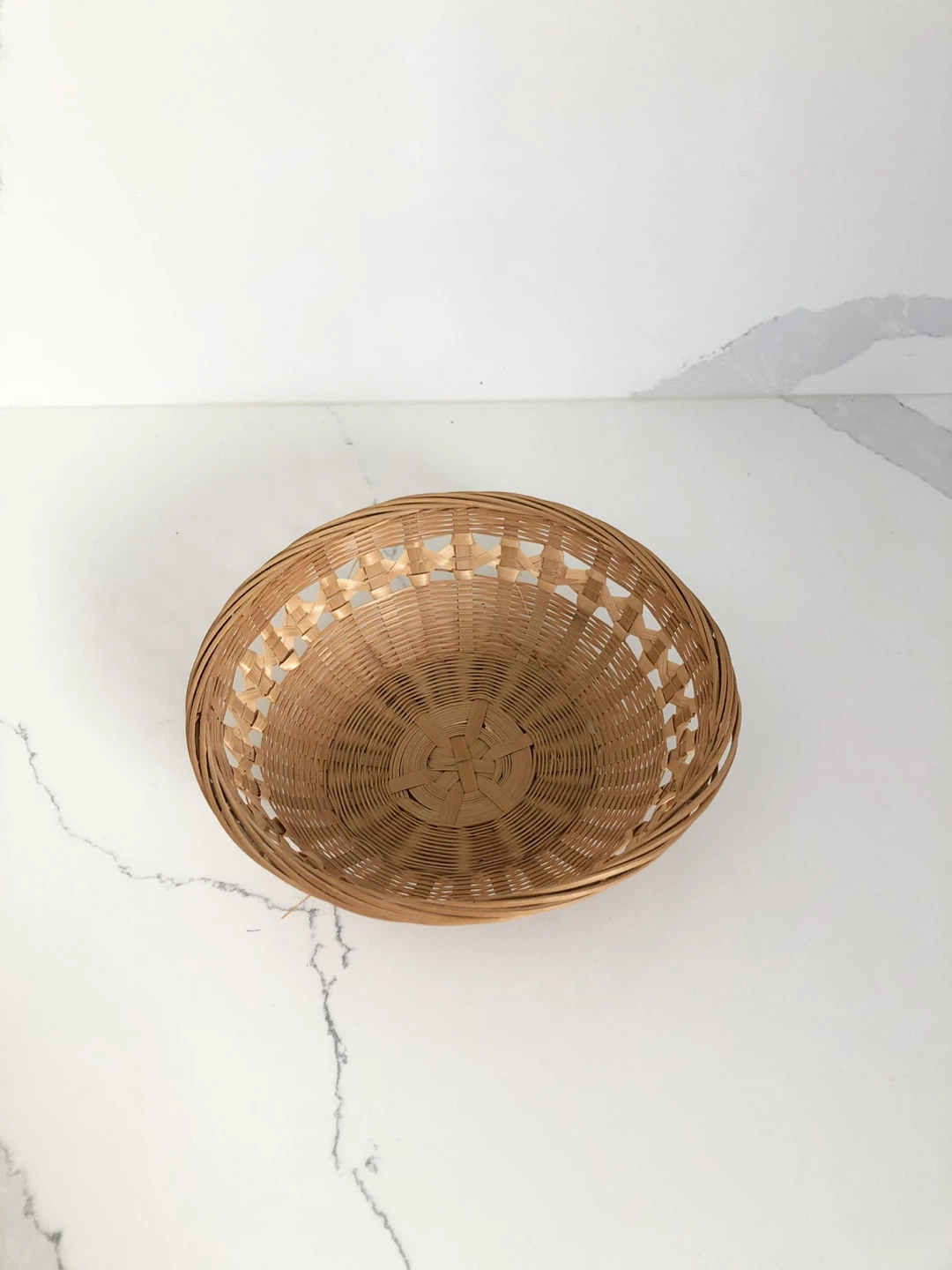 Small Woven Bamboo Serving Basket - photo 2