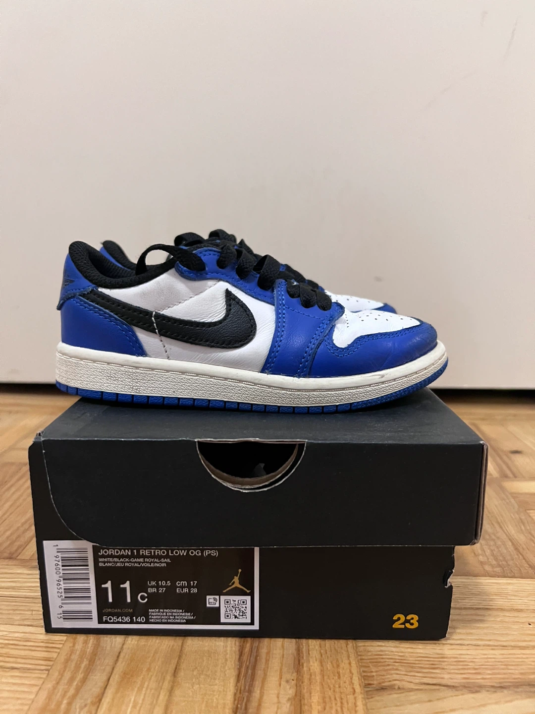 Nike Air Jordan 1 Retro Low OG (PS) Size 11c