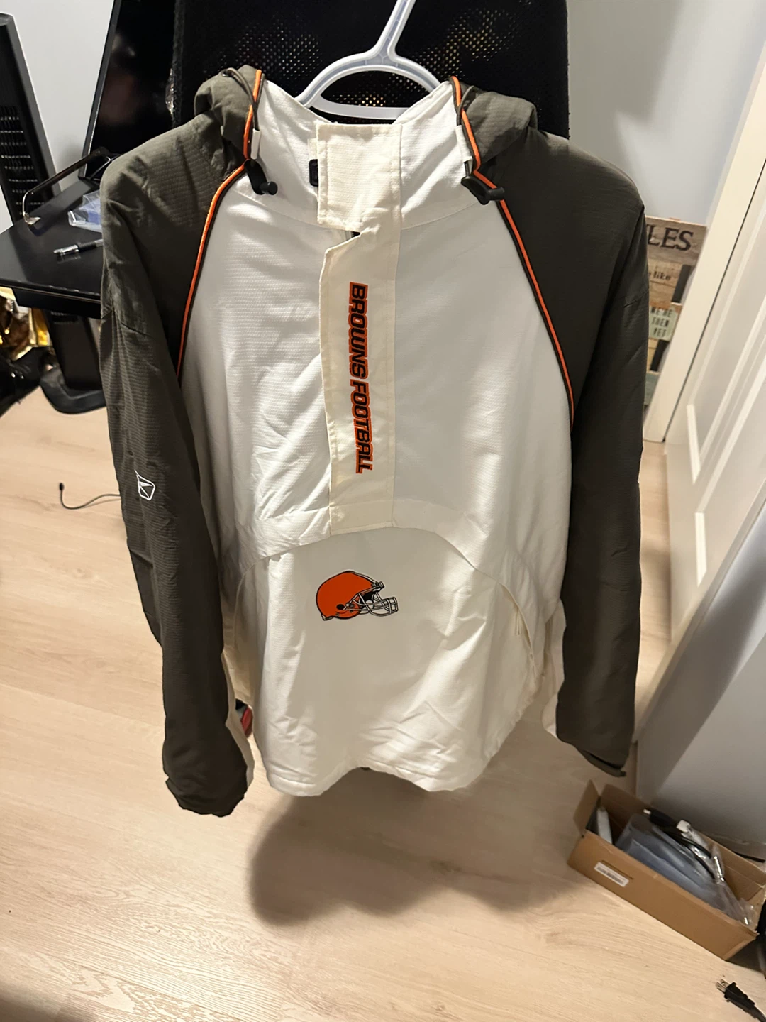Reebok NFL Cleveland Browns Half-Zip Jacket