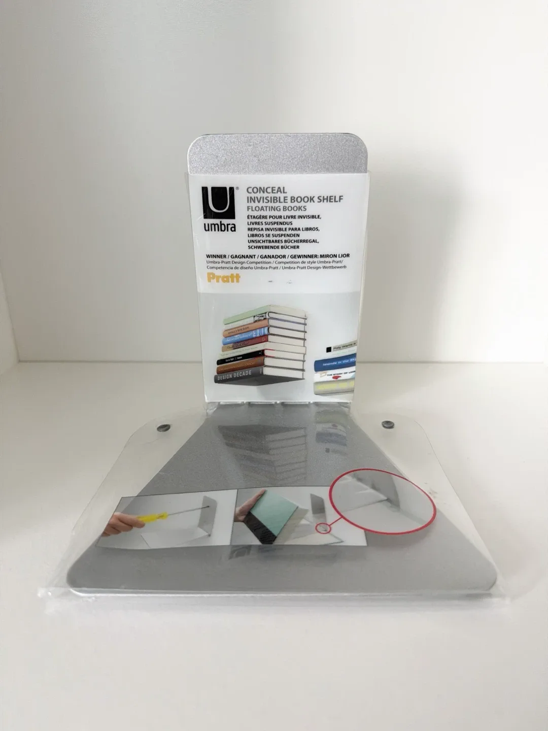 Umbra Conceal Invisible Floating Bookshelf
