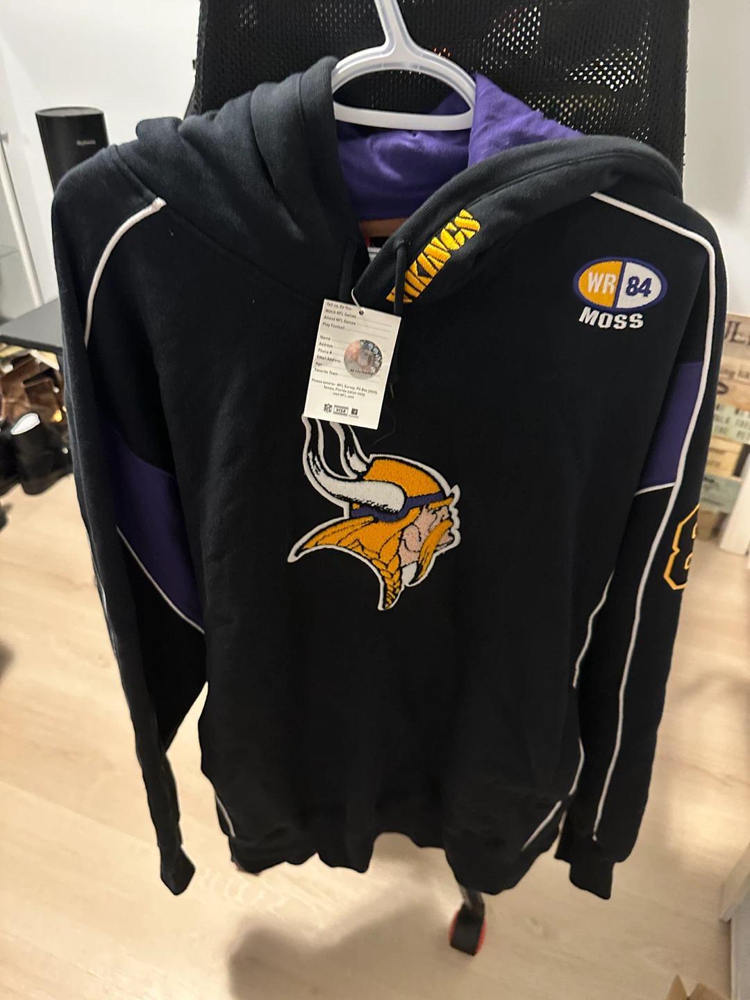 Randy Moss Minnesota Vikings NFL Hoodie - photo 2