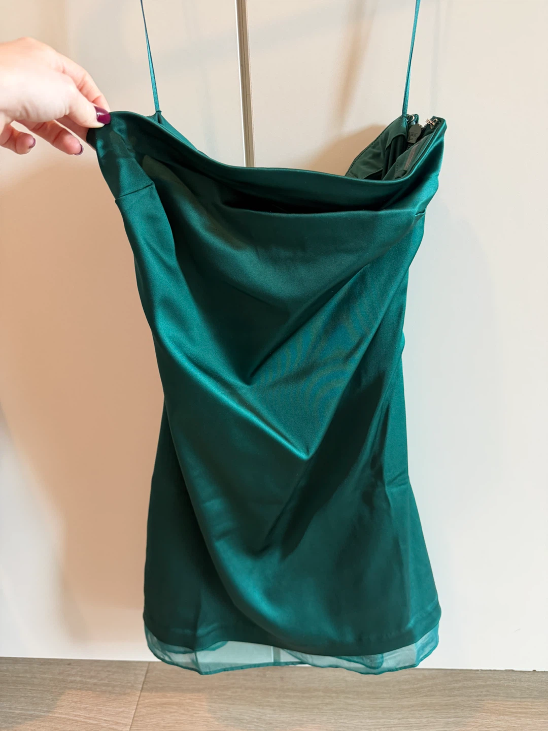 Abercrombie & Fitch Strapless Mini Dress Green