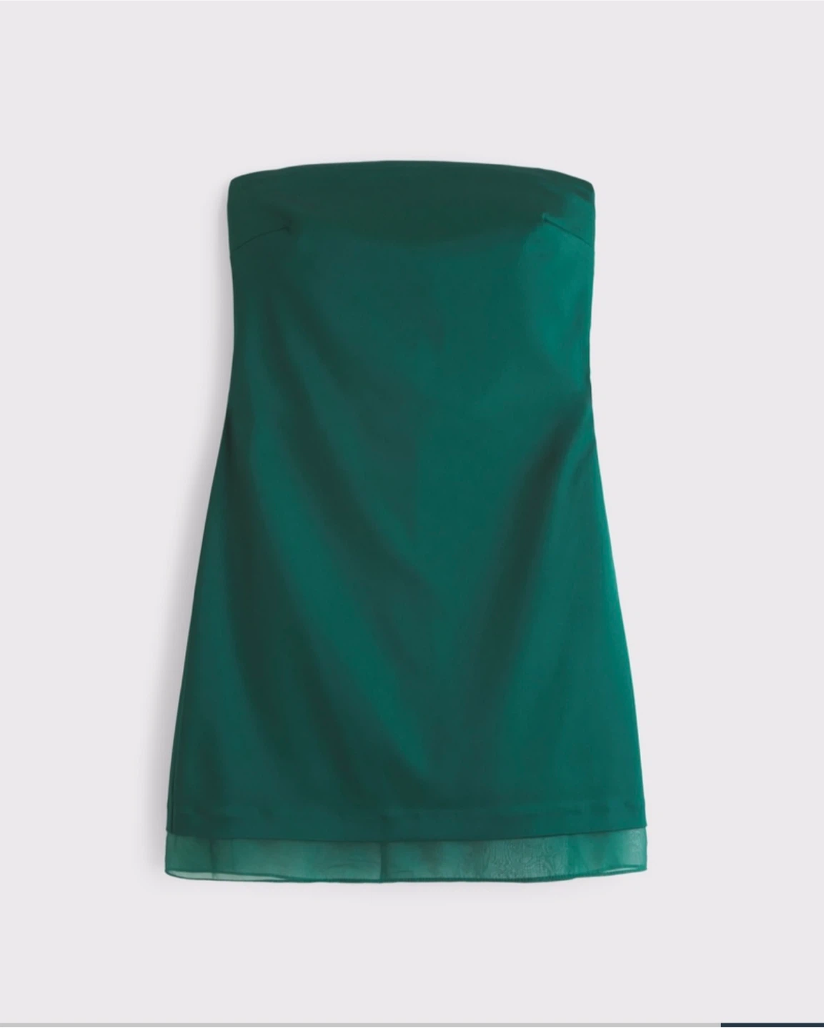 Abercrombie & Fitch Strapless Mini Dress Green - photo 3