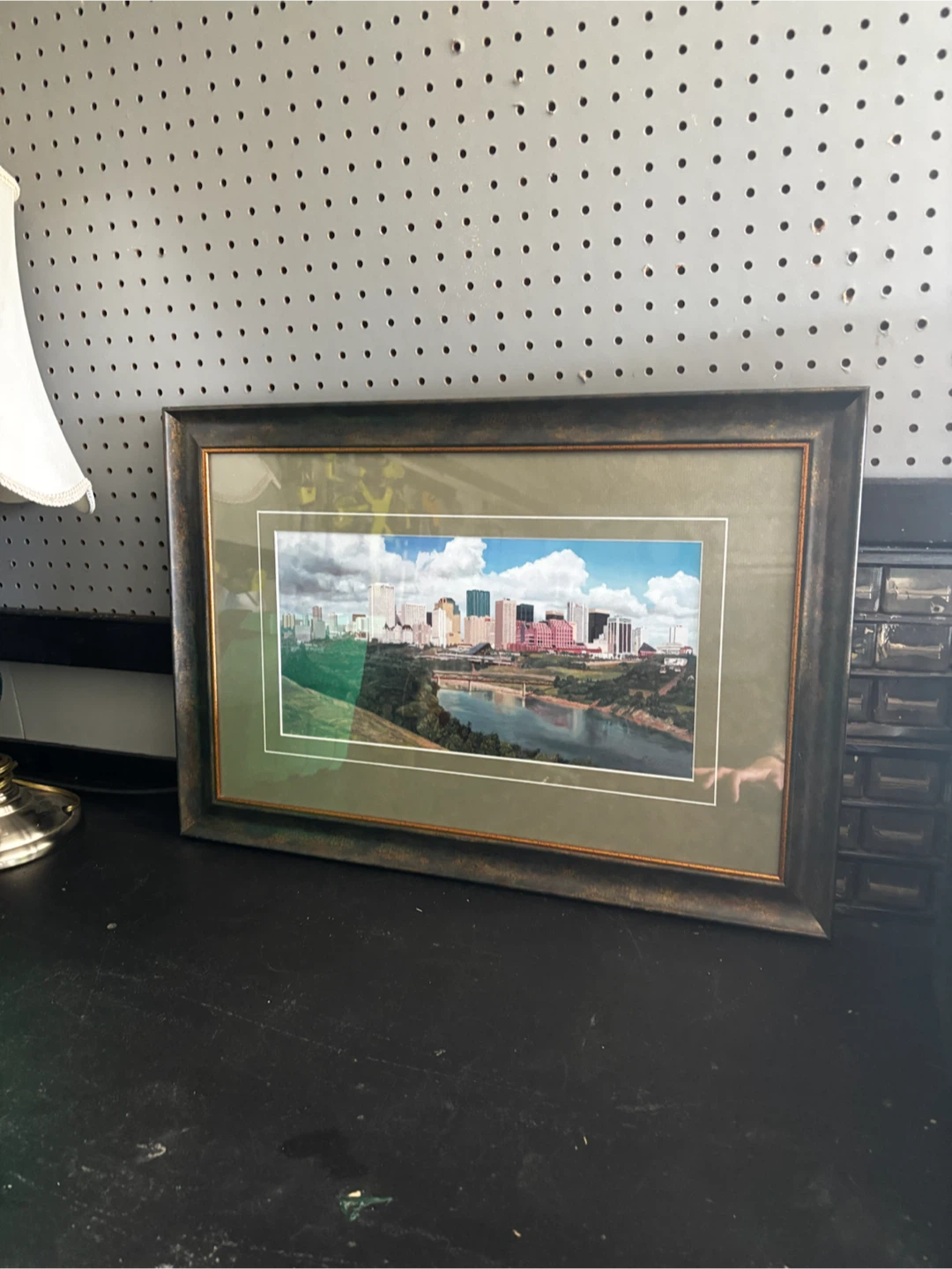 Edmonton Skyline Framed Print