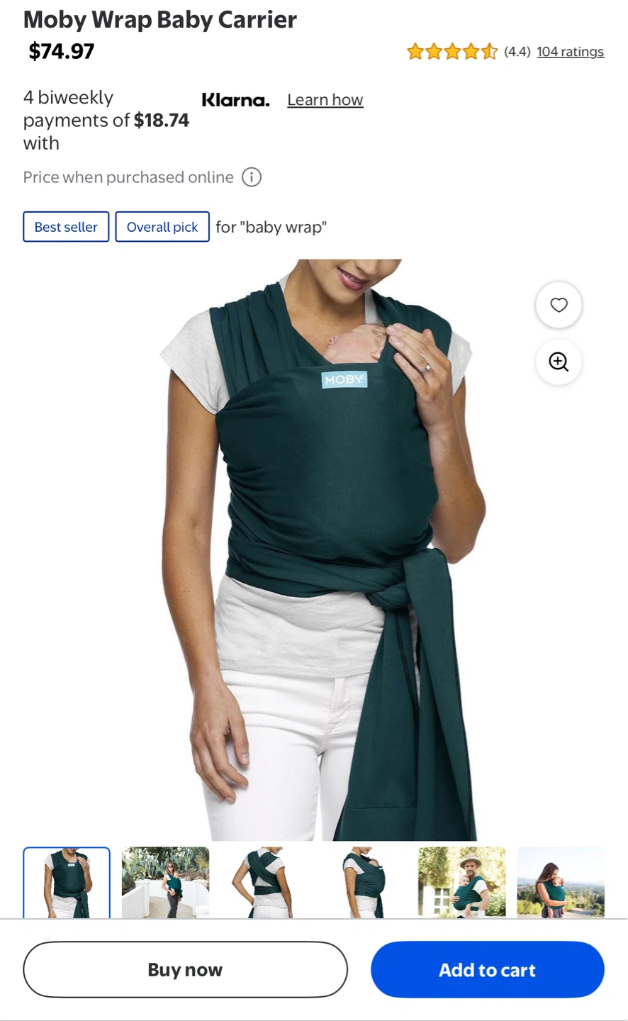 Moby Wrap Baby Carrier