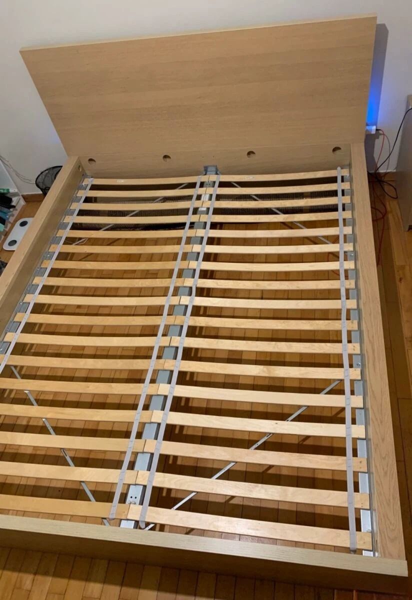 IKEA Full size bed frame oak colour