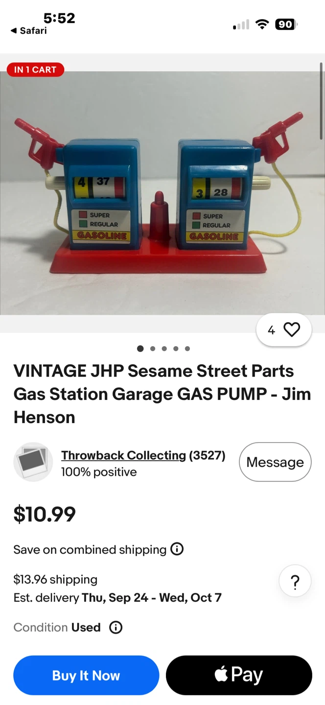 Vintage Sesame Street Gas Station Pump - photo 3