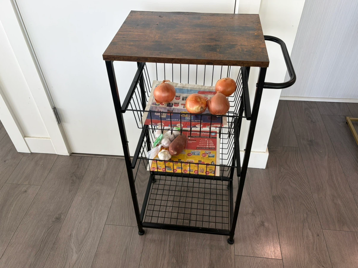 Kitchen Utility Rolling Cart
