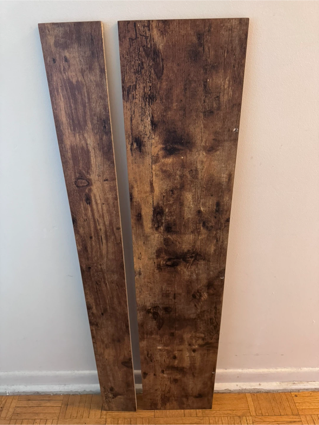 Two Rustic Wood Shelf Boards - photo 2