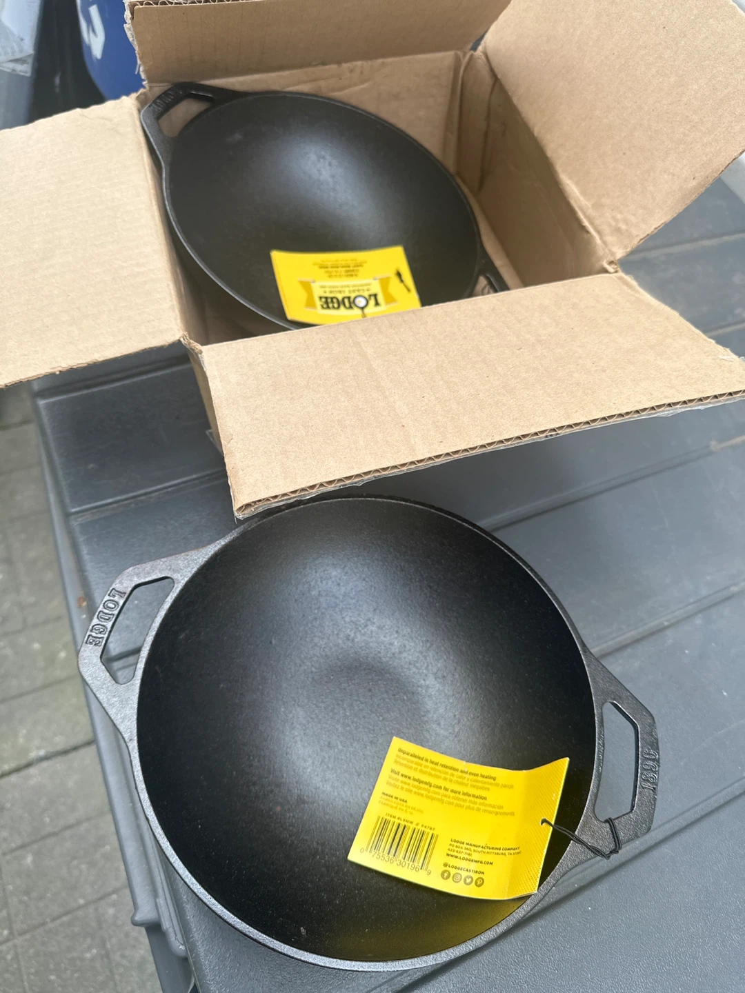 Two Lodge 9 Inch Cast Iron Mini Woks