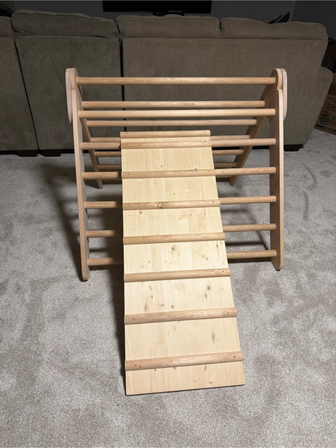 Wooden Pikler Triangle with Ramp - photo 2