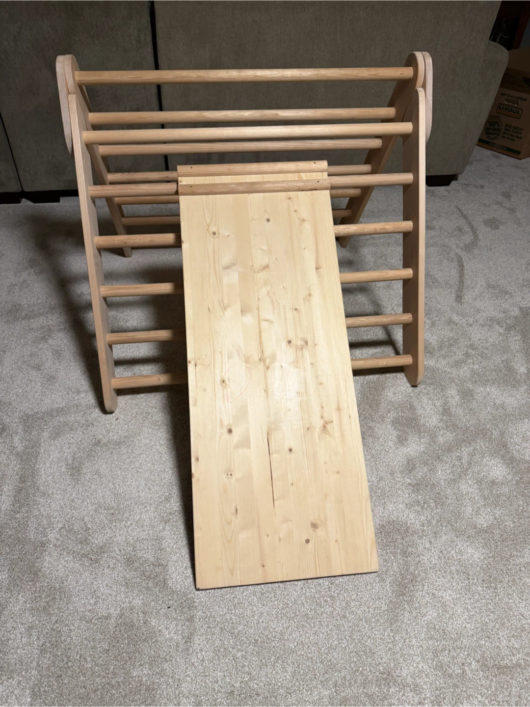 Wooden Pikler Triangle with Ramp - photo 3